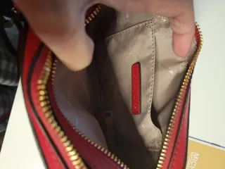 Bolso Michael Kors Rojo original, de piel