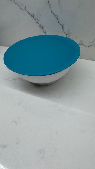 Tupperware Tigela Azul e Branca