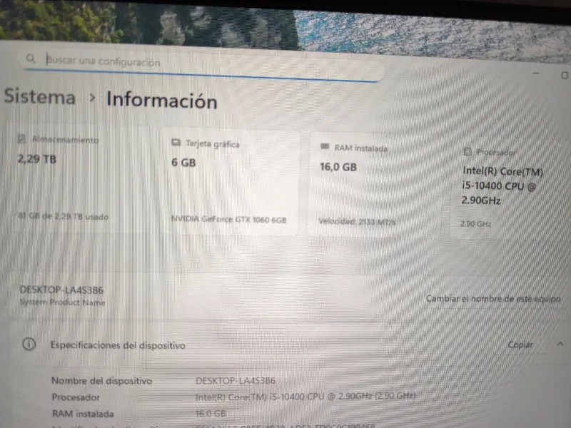 Ordenador Gaming i5 afbeelding 3
