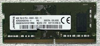 Kingston RAM 4GB DDR4 2666MHz SO-DIMM Portátil