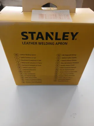Delantal de cuero Stanley para soldar/carpintería