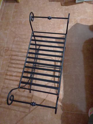 Banqueta Forja Beige y Negra