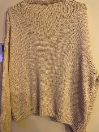 Chaqueta punto Zara beige Talla S