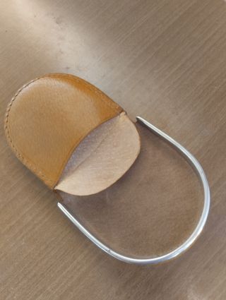 Monedero Herradura Vintage Piel Noble Mostaza -NEW