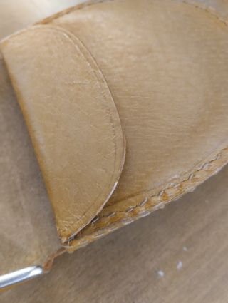 Monedero Herradura Vintage Piel Noble Mostaza -NEW