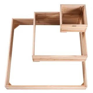 Aiuola da Giardino Rialzata Fioriera in Legno 3,7'