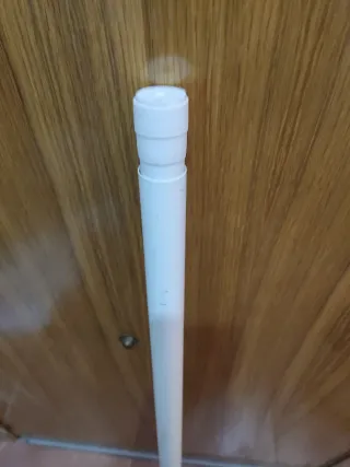 RÄCKA Barra de cortina extensible, blanco, 120-210