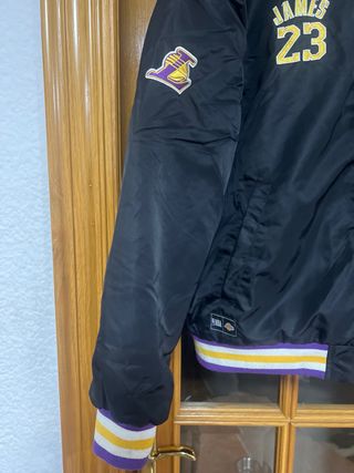 Chaqueta Bomber NBA Los Angeles Lakers James 23