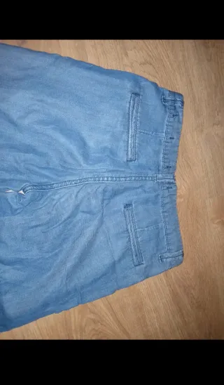Pantalón tobillero azul