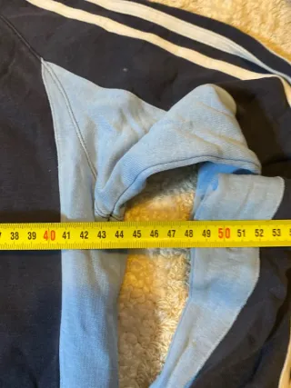 Sudadera Adidas Azul y Blanca Deportiva Mujer