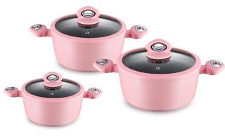 Set 3 Casseruole Rosa 20/24/28 cm