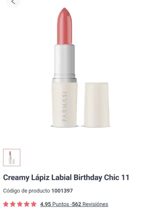 Farmasi Lápiz Labial Birthday Chic 11