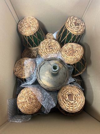 Conjunto 30 damajuanas antiguas para plifixola