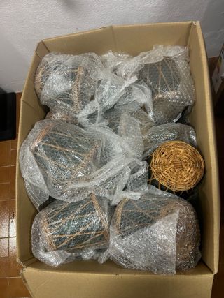 Conjunto 30 damajuanas antiguas para plifixola