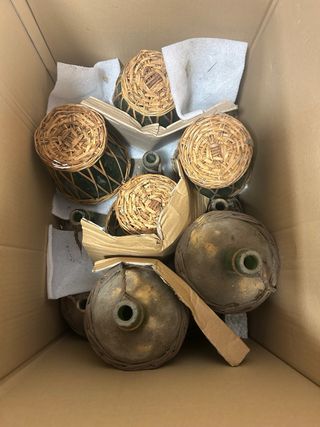 Conjunto 30 damajuanas antiguas para plifixola