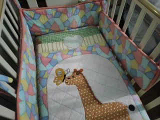 Chichonera y colcha cuna bebé