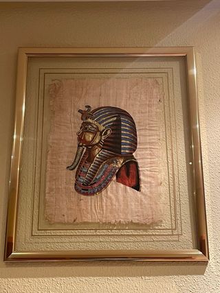 Papiro Egipcio con Marco Dorado