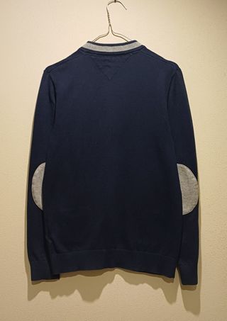 Cardigan Tommy Hilfiger Blu/Grigio Taglia sx