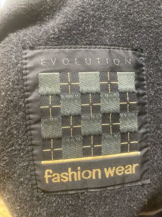 Abrigo de fieltro gris hombre