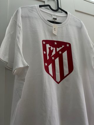 Camiseta Blanca Escudo Atlético de Madrid