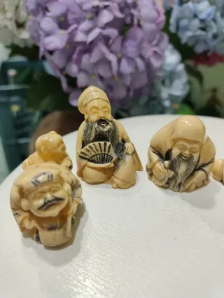 6 Figuras Chinas Souvenir Años 80
