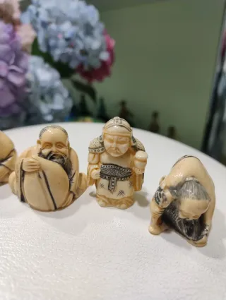 6 Figuras Chinas Souvenir Años 80