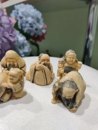 6 Figuras Chinas Souvenir Años 80