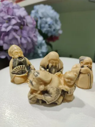 6 Figuras Chinas Souvenir Años 80