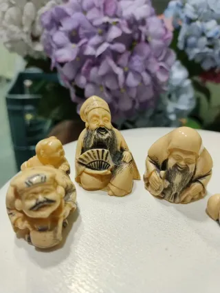 6 Figuras Chinas Souvenir Años 80