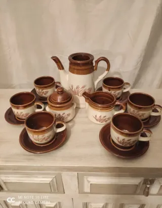 Juego de café vintage cerámica completo