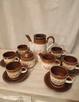 Juego de café vintage cerámica completo