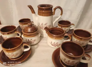 Juego de café vintage cerámica completo