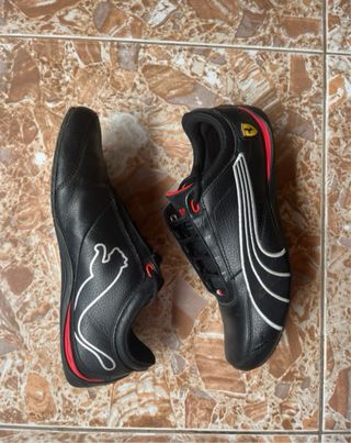 Zapatillas Puma Ferrari Negras Rojas
