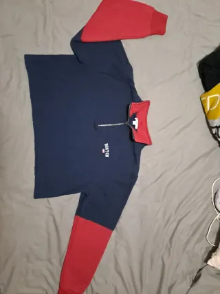 Sudadera Subdued Azul y Roja Talla S