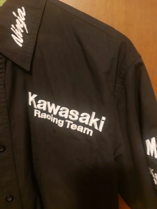 Camisa Kawasaki Racing Team Paddock Negra