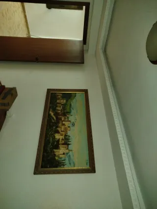 Cuadro antiguo pintado a mano