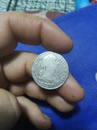 2 Reales 1775 Carlos III Moneda Antigua