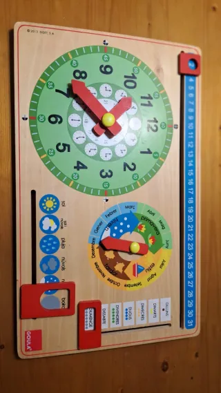 Calendario de madera educativo Goula