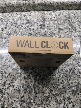 Reloj de mesa dorado 15 cm