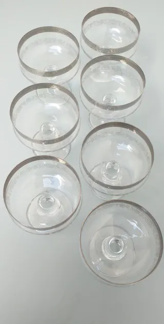 7 Copas de Champán Medici, Murano