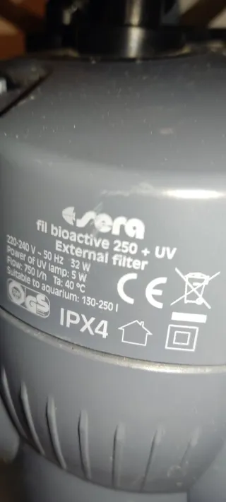 Filtro Sera Fil Bioactive 250l +UV