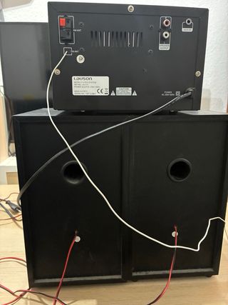 Equipo de Sonido Lauson Negro y Plateado