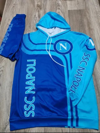 Felpa SSC Napoli Azzurra Calcio size M