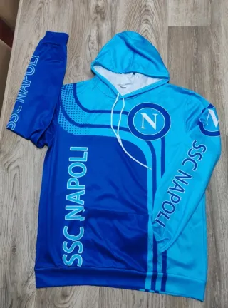 Felpa SSC Napoli Azzurra Calcio size M