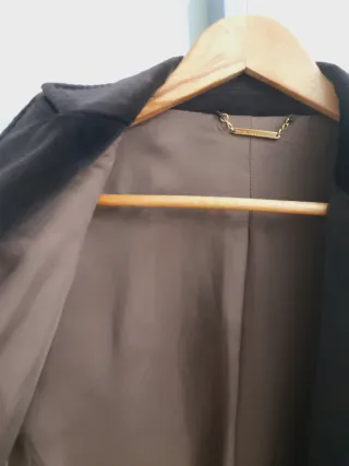 Blazer Terciopelo Mujer Marrón Chocolate