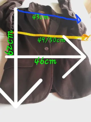 Blazer Terciopelo Mujer Marrón Chocolate