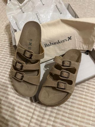 Sandalias Birkenstock Marrón Talla 38