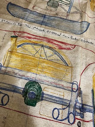 Foulard Ferrari 125 S 1947 pura seta