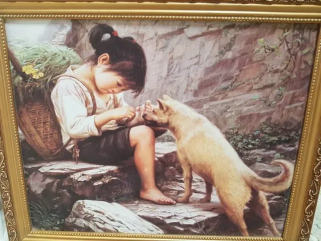 Cuadro lienzo enmarcado