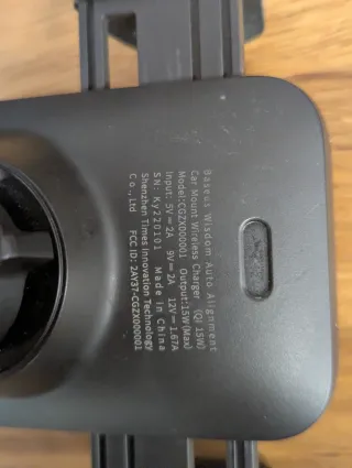 Cargador Inalámbrico Coche Baseus